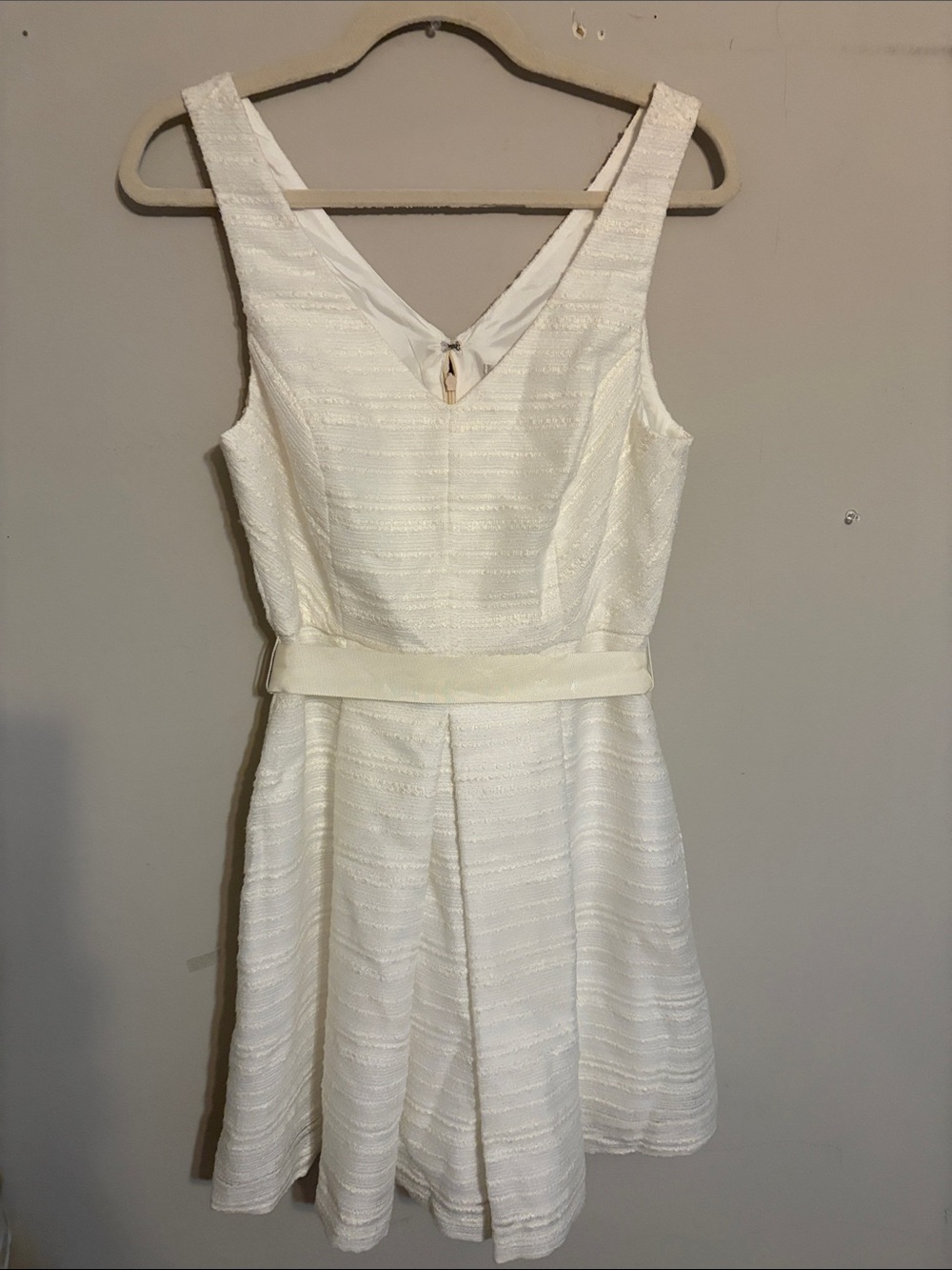 Trina Turk Classic Cream A‑Line Dress